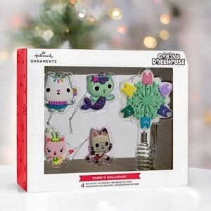 NEW Hallmark Gabby's Dollhouse Miniature Ornament Set & Tree Topper